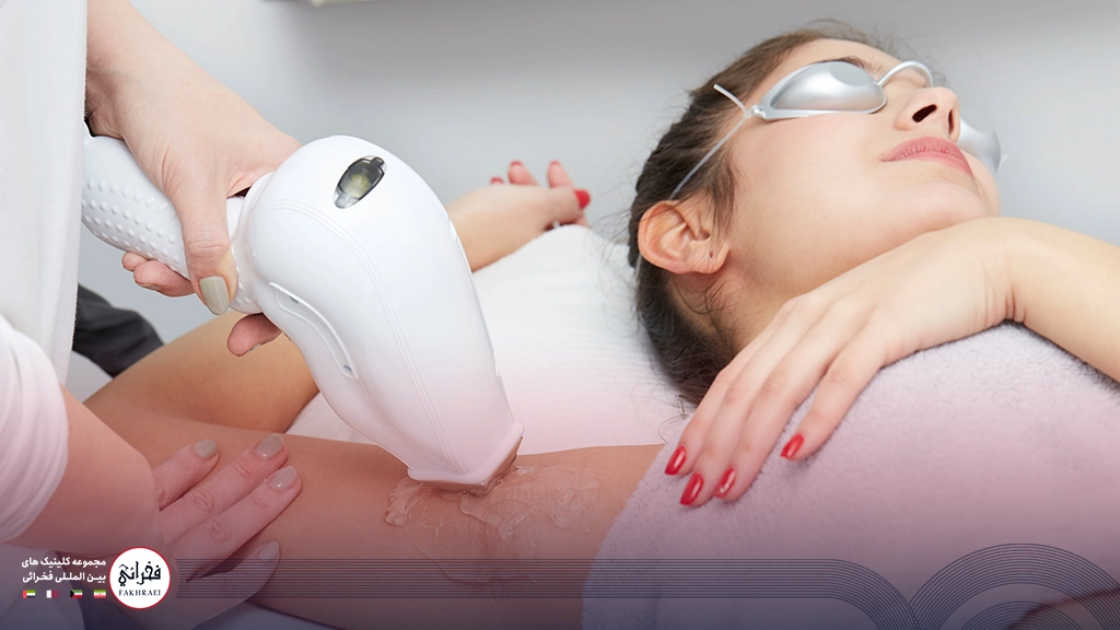 لیزر موهای زائد زیر بغل