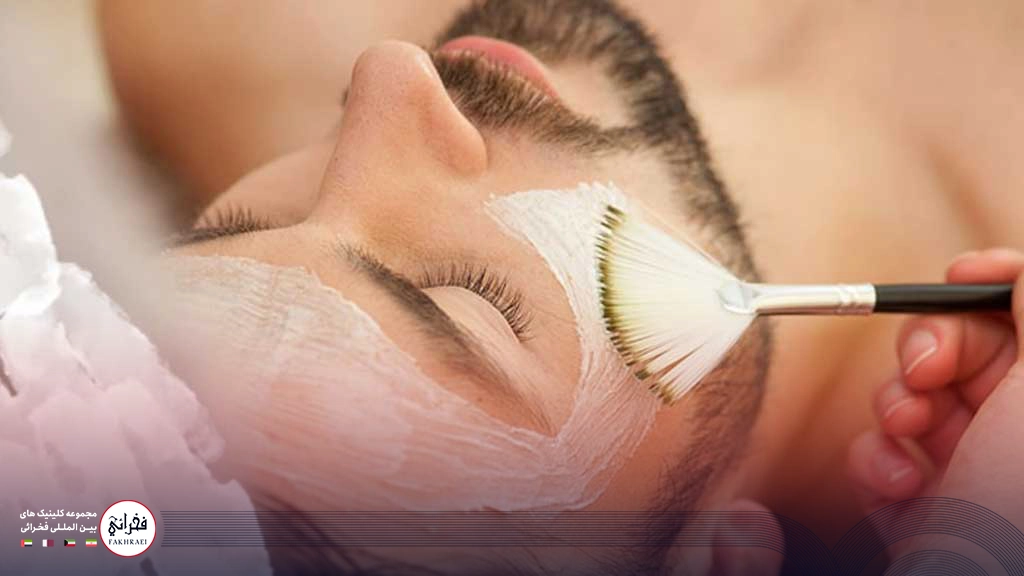 فیشیال آقایان -فیشیال روی صورت مردی