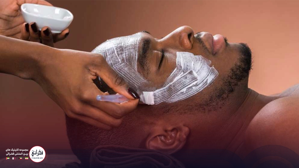 فیشیال آقایان-فیشیال روی صورت مردی 