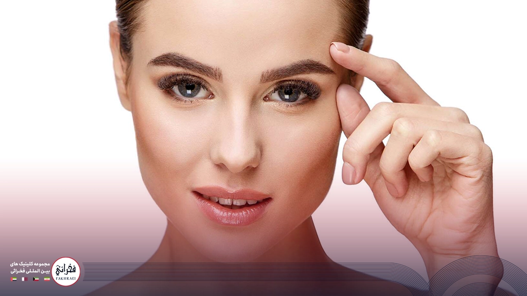 تزریق چربی به شقیقه-خانومی با صورت زیبا