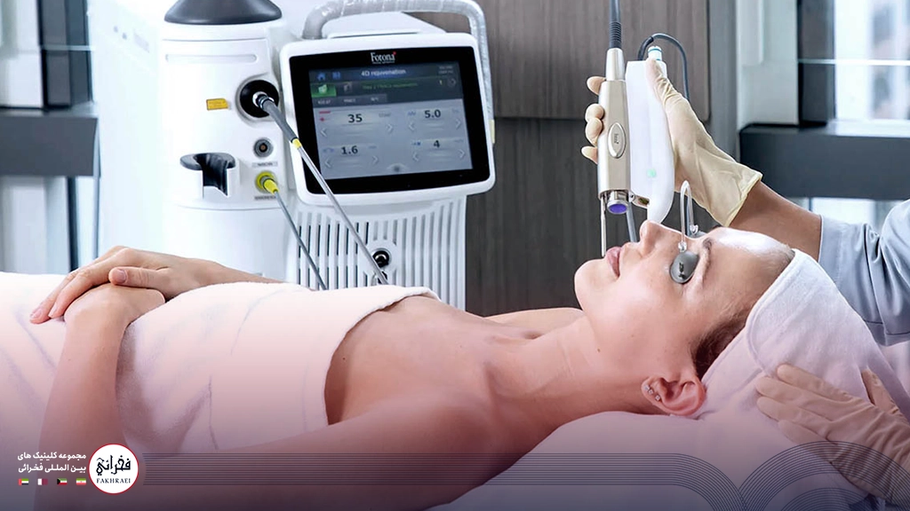 لیزر فوتونا برای جای بخیه- زنی در حال لیزر