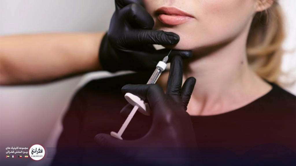 عکس تزریق بوتاکس چانه 