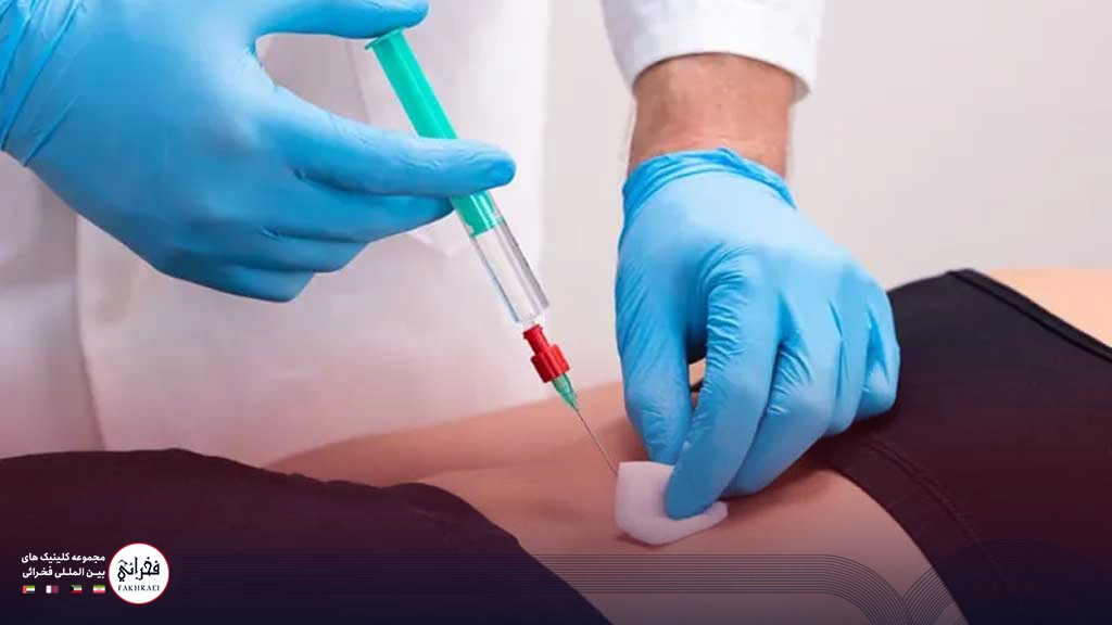 بهترین آمپول برای لاغری سریع-تزریق آمپول به شکم خانومی