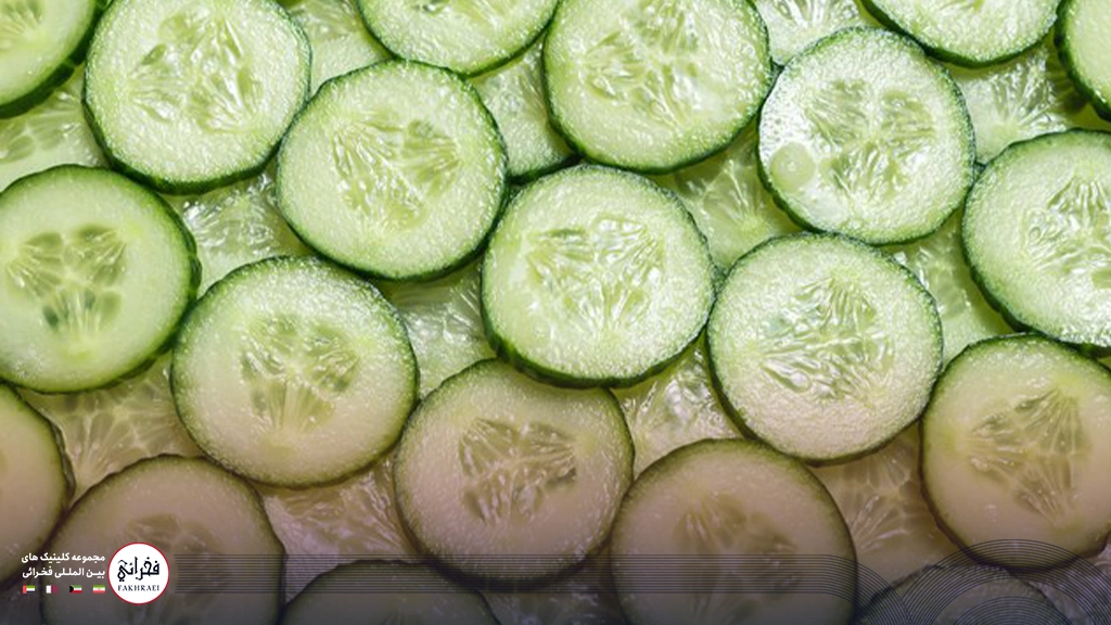 خیار برای درمان آفتاب سوختگی