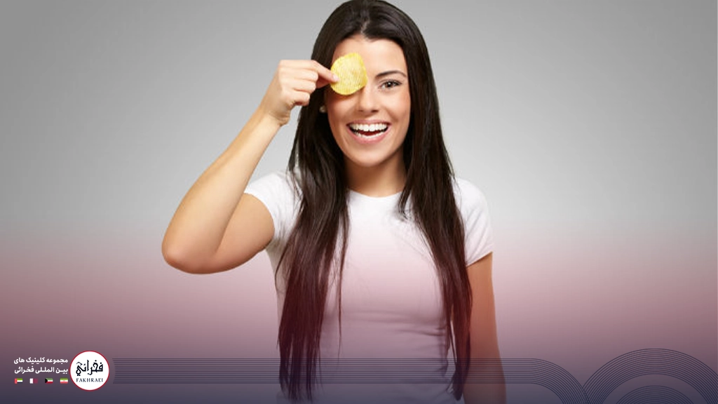 سیب زمینی برای درمان لک صورت