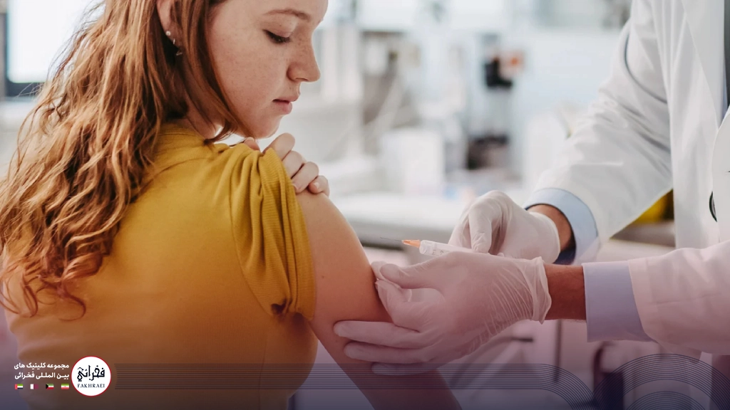 تزریق واکسن گارداسیل خارجی توسط پزشک