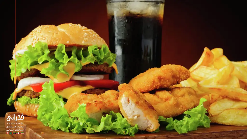 اجتناب از فستفود و غذاهای فرآوریشده