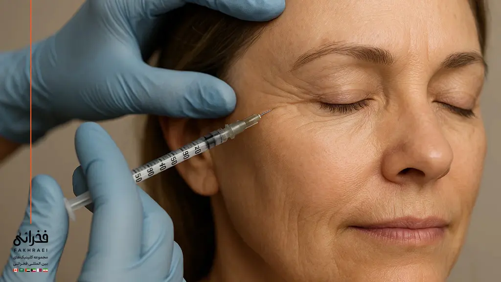 تزریق بوتاکس برای نواحی اطراف چشم
