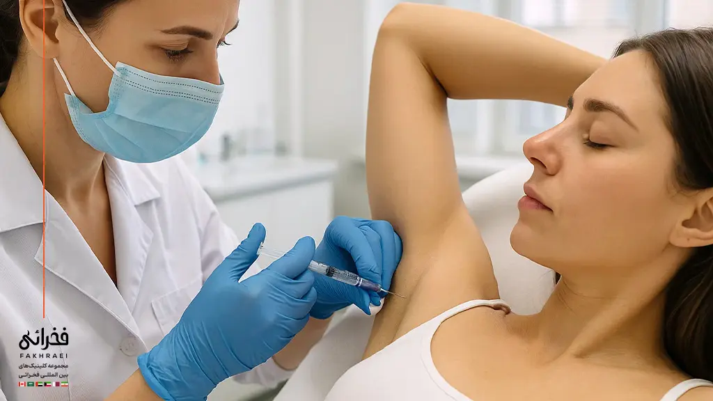 انجام بوتاکس برای رفع تعریق