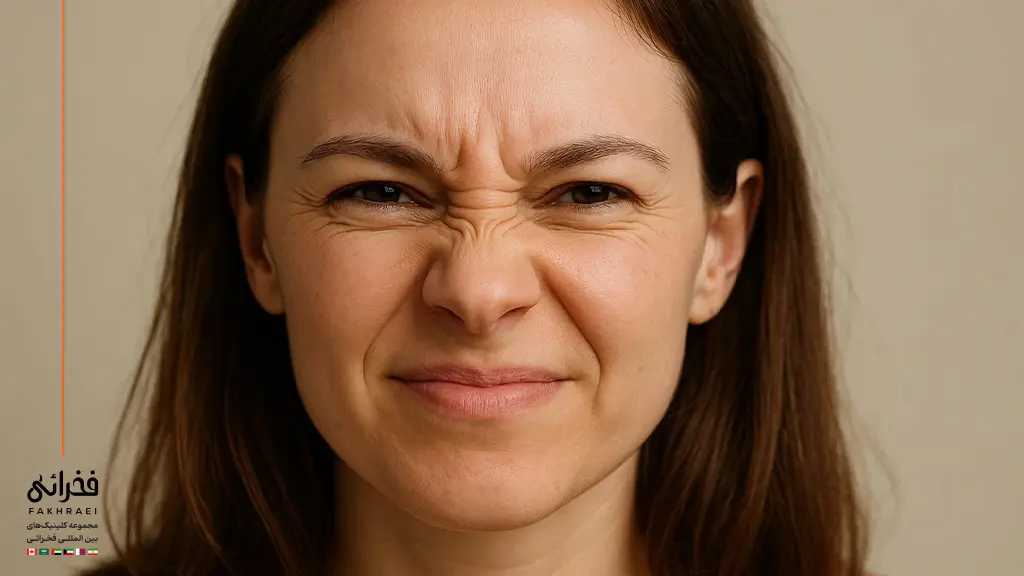 رفع چین و چروک اطراف بینی