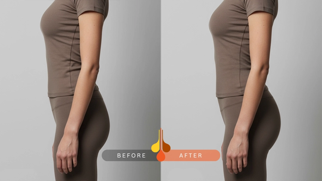 نمونه کار تزریق فیلر باسن در کیلنیک فخرائی