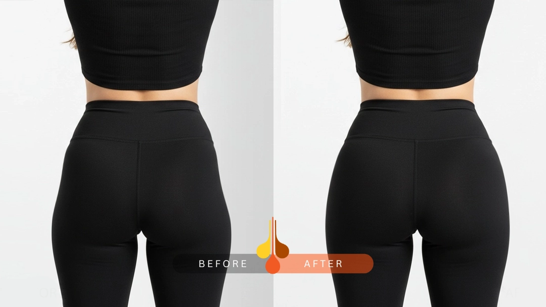 تصویر قبل و بعد تزریق فیلر هیپ دیپ