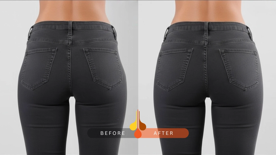 تصویر قبل و بعد تزریق فیلر هیپ دیپ