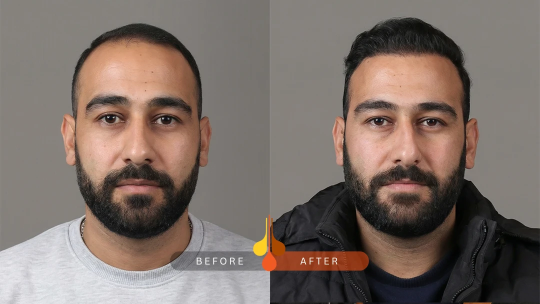 نمونه کاشت مو در کلینیک فخرائی